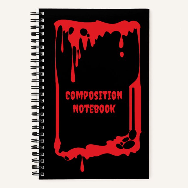 Spooky Horror  Notebook (Front)