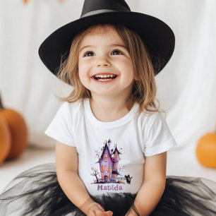 Spooky house Halloween birthday party Toddler T-shirt
