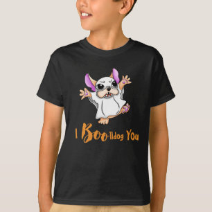 Spooky Hugs: Cute French Bulldog Boo Halloween T-Shirt