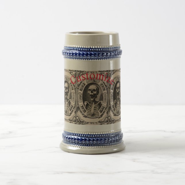 Spooky Human Skull Thunder_Cove Beer Stein (Center)