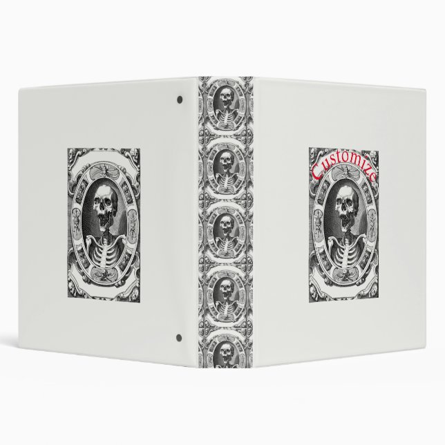 Spooky Human Skull Thunder_Cove  Binder (Background)
