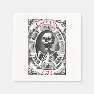 Spooky Human Skull Thunder_Cove Napkin