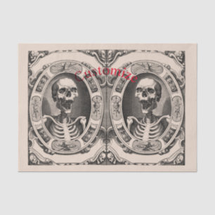 Spooky Human Skull Thunder_Cove  Tissue Paper