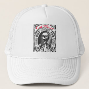 Spooky Human Skull Thunder_Cove  Trucker Hat