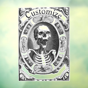 Spooky Human Skull Thunder_Cove Window Cling