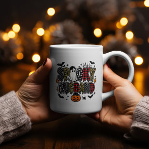 Spooky Husband Halloween   Camo Plaid Mixed  Coffee Mug
