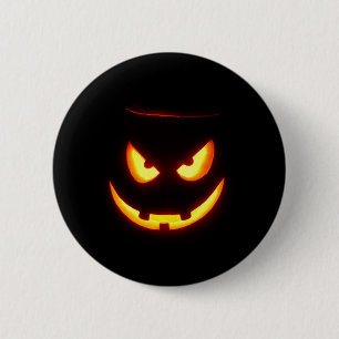 Spooky Jack O Lantern 2 Inch Round Button