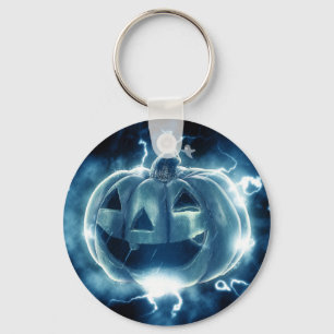 Spooky Jack-o-Lantern Keychain