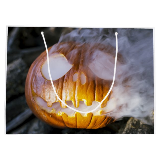 Spooky Jack-o-lantern Large Gift Bag (Back)