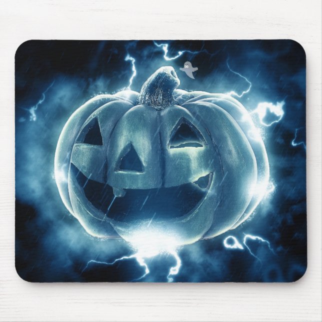 Spooky Jack-o-Lantern Mouse Pad (Front)