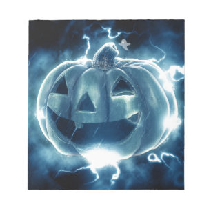 Spooky Jack-o-Lantern Notepad