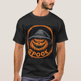 Spooky Jack-O'-Lantern Pumpkin T-Shirt