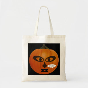 Spooky Jack-O-Lantern Trick or Treat Tote Bag