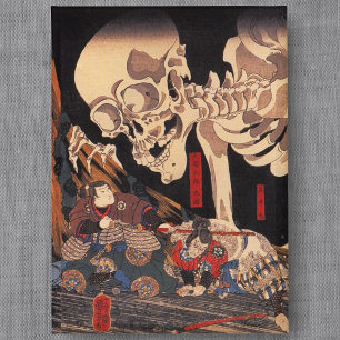 Spooky Japanese Skeleton- Vintage Yokai Monster