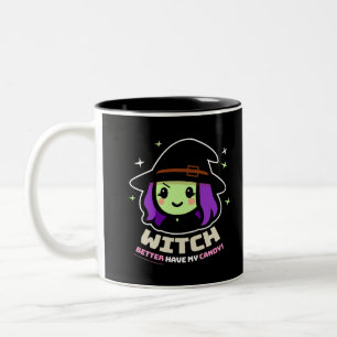 Spooky Kawaii Witch Halloween Coffee Mug