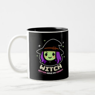 Spooky Kawaii Witch Halloween Coffee Mug
