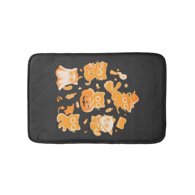 Spooky Kittens Classic T-Shirt Bath Mat (Front)