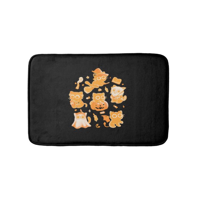 Spooky Kittens Classic T-Shirt Bath Mat (Front)