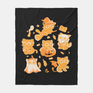 Spooky Kittens Classic T-Shirt Fleece Blanket
