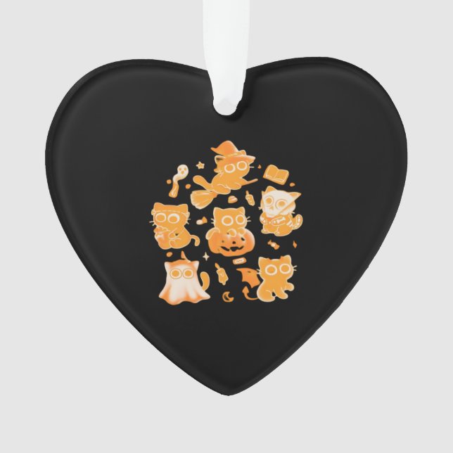 Spooky Kittens Classic T-Shirt Ornament (Front)