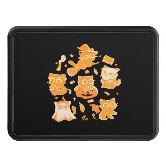 Spooky Kittens Classic T-Shirt Trailer Hitch Cover (Front)