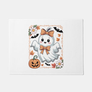 Spooky Lace Ghost Halloween Doormat