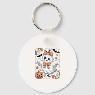 Spooky Lace Ghost Halloween Keychain