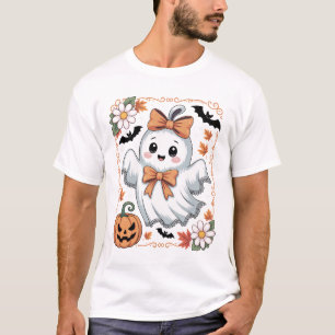 Spooky Lace Ghost Halloween T-Shirt