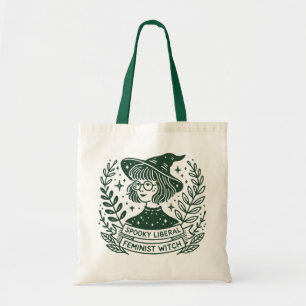 SPOOKY liberal Feminist Witch  Tote Bag