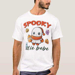 Spooky Little Babe Pumpkin Spice Night Halloween T-Shirt