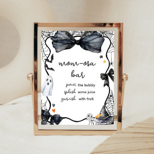 Spooky Little Boo Baby Shower Mom Osa Bar Sign