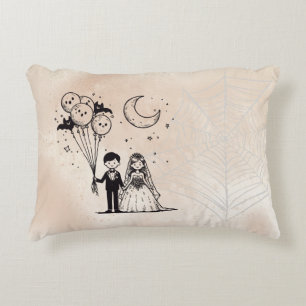 Spooky Little Couple Accent Pillow