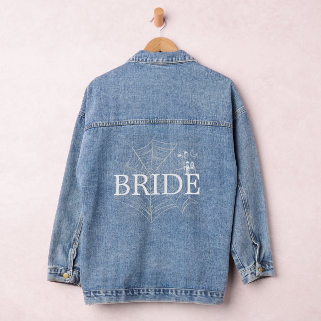 Spooky Little Couple Bride Denim Jacket (Hangar)