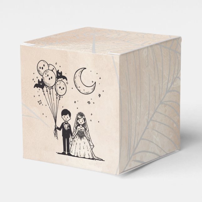 Spooky Little Couple Favor Box (Front Side)