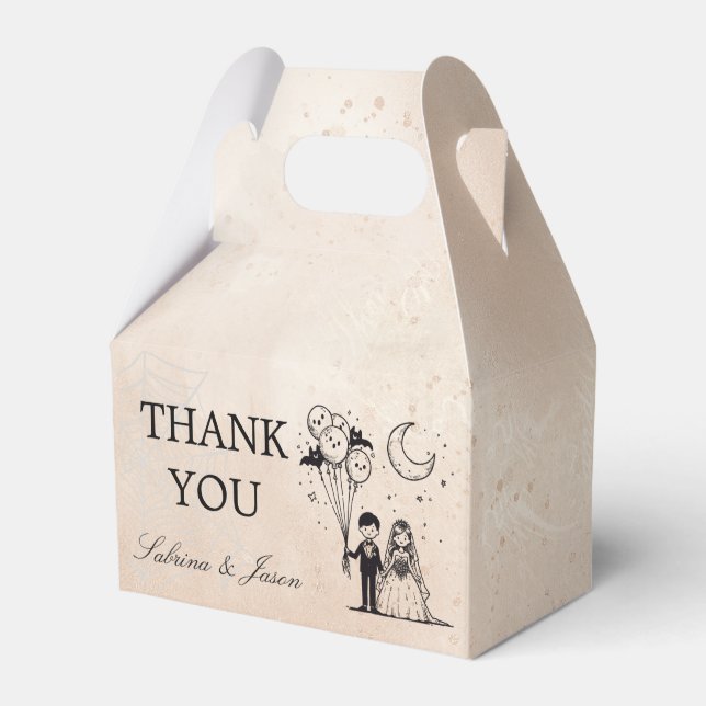 Spooky Little Couple Favor Box (Front Side)