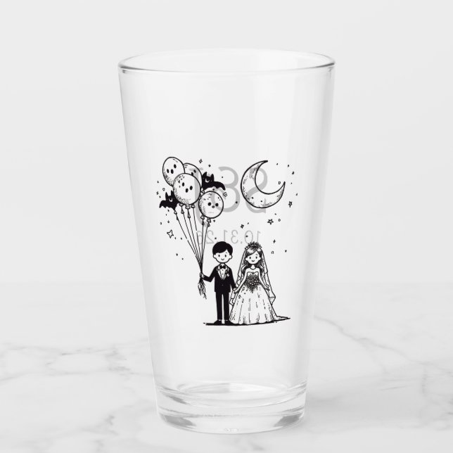 Spooky Little Couple Glass (Front)
