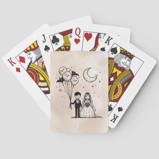 Spooky Little Couple Playing Cards (Back)