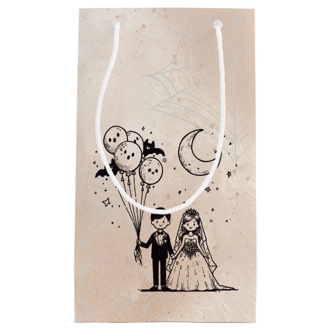 Spooky Little Couple Small Gift Bag (Front)