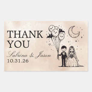Spooky Little Couple Sticker