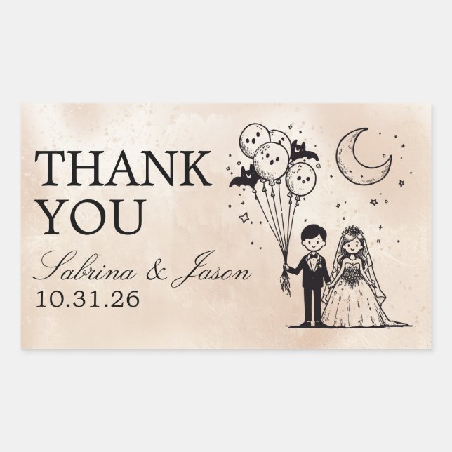 Spooky Little Couple Sticker (Front)