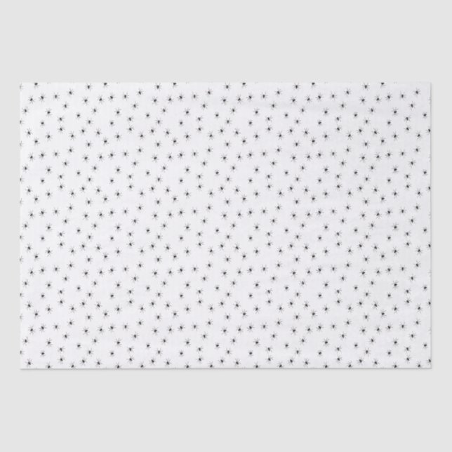 Spooky Little Spiders All Over Halloween Tissue Paper (Front)