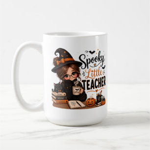 Spooky Little Teacher Halloween Large Mug