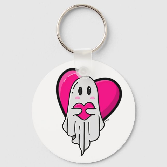 Spooky Love Ghost Keychain (Front)