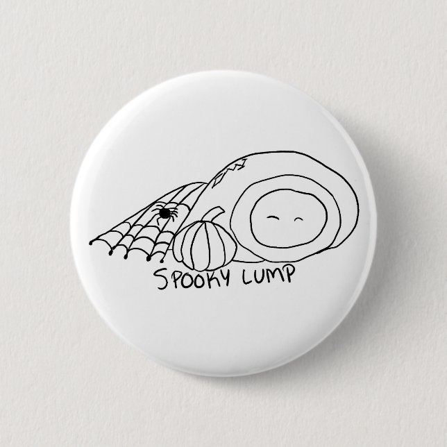 Spooky Lump 2 Inch Round Button (Front)