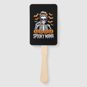 Spooky Mama Cool Halloween Skeleton Hand Fan