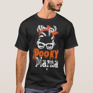 Spooky Mama Halloween Costume Men Women Kids T-Shirt
