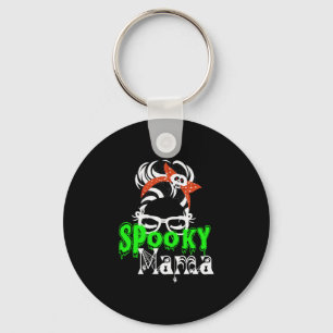 Spooky Mama , Halloween Funny , Spooky , Halloween Keychain
