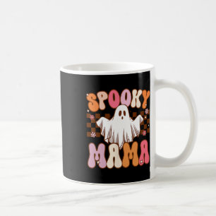 Spooky Mama Halloween Mom Ghost Costume Retro Groo Coffee Mug