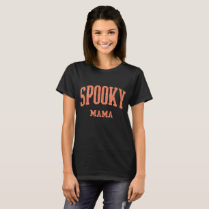 Spooky Mama Retro Halloween  T-Shirt