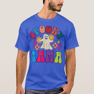 Spooky Mama Spooky Season Floral Ghost Halloween T-Shirt